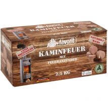 Favorit - Anzünder Kamin Grillanzünder Anzündwürfel Holz 2,5kg Würfel Ofen Grill