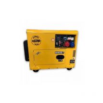 Groupe électrogène 6300W Diesel monophasé et triphasé 230V/400V Insonorisé Kompak wagner KW8000SE-T