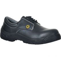 Portwest - FC01 Laced esd Shoe Black Size 8 - Black