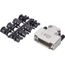 FCI - d-sub 8655MHRA1501KLF Guscio sub-d Numero Poli (num): 15 Colata di zinco 45 ° Argento 1 pz.