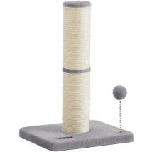 Griffoir pour Chat, 53 cm de Haut, Chatons, Petits et Moyens Chats, Dissuade de Gratter les Meubles, Poteau à Gratter en Sisal, Pompom à Ressort avec