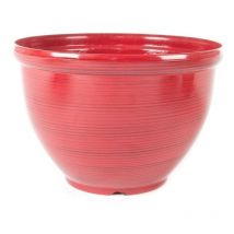 Feather Pot Striped - Red - 29cm-YF38SR
