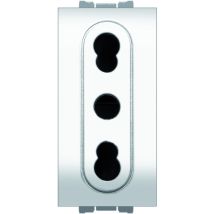 Feb Elettrica Presa Bivalente Di Sicurezza 2p+t 10-16a Col. Bianco 20.00 Pz