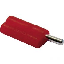 Schnepp - f 2020 Büschelstecker Stecker, gerade Stift-Ø: 2 mm Rot 1 St.