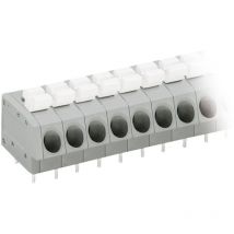 804-114 Federkraftklemmblock 2.50 mm² Polzahl 14 Grau, Weiß 1 St. - Wago