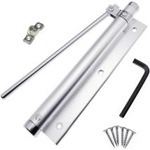 Aougo - Federtürschließer, Türschließer aus Aluminiumlegierung, verstellbare, oberflächenmontierte automatische Schließvorrichtung, 45 kg (1 Stück)