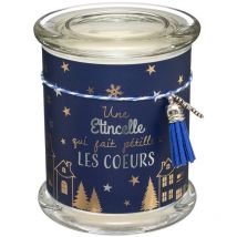 Bougie Parfumée Pot en verre imprimé avec Déco 265 G - Feeric Christmas