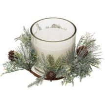 Centre de table Bougie parfumée avec déco de Noël 270 g - Feeric Christmas