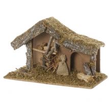 Crèche de Noël Vide Mousse+Écorce - Atmosphera créateur d'intérieur