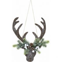 Décoration de Noël à suspendre Tête de renne