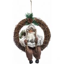 Couronne de Noël en bois Terre sauvage
