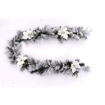 Guirlande naturel 2m floquée blanc - Feeric lights & christmas