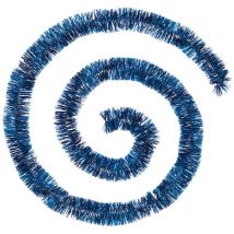 Guirlande de noël holographique bord festonné bleu nuit 50x4x2m - Atmosphera créateur d'intérieur