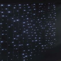 Rideau scintillant extérieur programmable 150 led blanc froid - Feeric lights & christmas