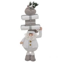 Père Noël et sa Pyramide de Cadeaux h 80 cm - Feeric Christmas