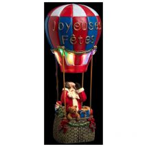Déco Noël ballon en Laponie piles lumineux animé