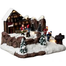 Patinoire de la Nativité de Noël, avec éclairage led