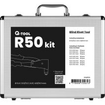 Feifar - Sortimentskassette Blindnieten aus Alu mit Blindnietzange qr 50 - Nietmutternzange für Blindnieten ø 2,4-5mm, 290-teilig