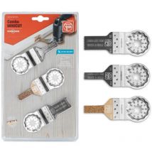 Fein E-Cut Saw Blade 3PC Multi Tool Mini Combo 35222967090 Set Starlock Carbide