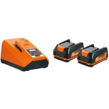 ALG80 2 x 3ah 12v Li-ion Battery Starter Set - Fein