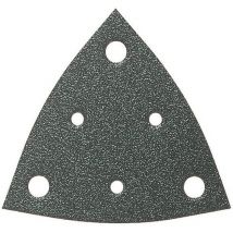 Feuille abrasive Delta avec bande auto-agrippante, perforé Fein 63717107049 Grain 36 Cote d'encoignure 80 mm 5 pc(s)