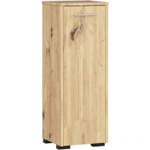 Akord - Stehender Badezimmerschrank fin Artisan Eiche 30 cm Tür 2 Ebenen B30 x H85 x T30 cm