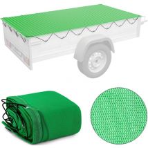 Transportnetz Zur Ladungssicherung Auf Einem Anhänger, Feinmaschig, 2,5 X 4,5 M, Grün