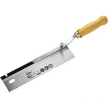 Dema - Feinsäge umlegbar Handsäge 250 mm mit Holzgriff Säge mit Rücken gekröpft