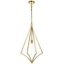 Elstead Feiss Nico Wire Frame Pendelleuchte Messing brüniert