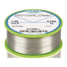 Felder - Fil à souder ISO-Core Transparent 1,5mm 250g Sn100Ni+ champs