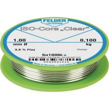 Felder - Fil d'apport de soudure ISO-Core Clear 2 mm 100 g Sn100Ni+