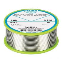 Felder - Fil d'apport de soudure ISO-Core Clear 1 mm 250 g Sn100Ni+