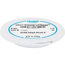 Felder Löttechnik - Felder ISO-Core Clear SAC305 Stagno per saldatura Bobina Sn96,5Ag3Cu0,5 0.5 mm
