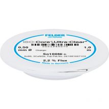 Felder ISO-Core 'Ultra-Clear' Sn100Ni+ Lötzinn, bleifrei Spule Sn99,25Cu0,7Ni0,05 0.5 mm