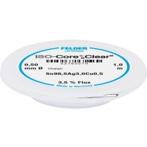 Felder Löttechnik - Felder ISO-Core 'Clear' SAC305 Étain à souder bobine Sn96,5Ag3Cu0,5 0.5 mm A581372