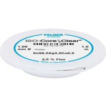 Felder Löttechnik - Felder ISO-Core 'Clear' SAC305 Étain à souder bobine Sn96,5Ag3Cu0,5 1 mm A581382