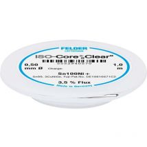 Felder Löttechnik - Felder ISO-Core Clear Sn100Ni+ Étain à souder bobine Sn99,25Cu0,7Ni0,05 0.5 mm