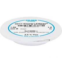 Felder Löttechnik - Felder ISO-Core Clear Sn100Ni+ Étain à souder bobine Sn99,25Cu0,7Ni0,05 1 mm