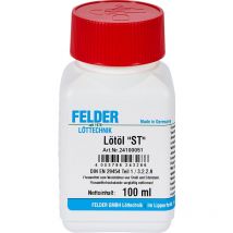 Felder Lötöl 100 ml – Flussmittel für Weichlöten von Stahl, Edelstahl, Kupfer – Zink, Ammoniumchlorid