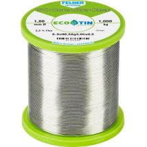 Felder ISO-Core 'Ultra Clear' SAC305 Lötzinn Spule Sn96,5Ag3Cu0,5 1 kg 1 mm