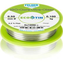 Felder ISO-Core 'Ultra-Clear' Sn100Ni+ Lötzinn, bleifrei Spule Sn99,3CuNiG 0.100 kg 0.5 mm