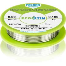 Felder ISO-Core Ultra-Clear Sn100Ni+ Stagno senza piombo Bobina Sn99,3CuNiG 0.100 kg 0.5 mm