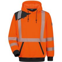 Feldtmann - Elysee Warnschutz-Hoodie Fridoli 22614 Gr. xl leuchtorange/schwarz