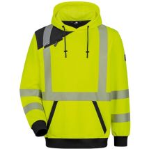 Feldtmann - Elysee Warnschutz-Hoodie Miletto 22613 Gr. 4XL leuchtgelb/schwarz