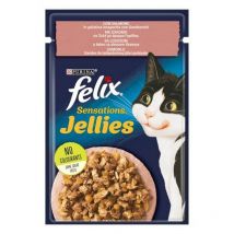 Felix Sensations Jellies 85gr Salmone e Gamberetti