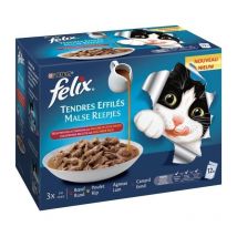 Felix tendres effilés encore plus de sauce - sélection de la campagne - pour chat adulte - 12 x 85 g