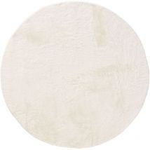 Fellteppich Furry Cream ø 80 cm rund benuta Flauschig Weich