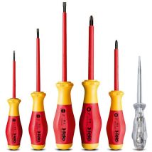 Felo - 91396198 6 Piece vde 1000V Electricians Screwdriver Set PH1 PH2 Slot