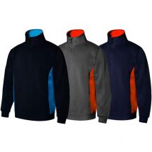 Felpa da lavoro Velilla 105704 - l - Nero/Rosso