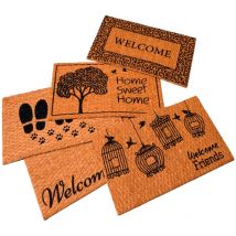 DINTEX felpudo coco trenzado panama 40x70cm std , Felpudo coco trenzado Panama 40 x 70 cmFabricado en fibra de coco de alta calidad con fondo de